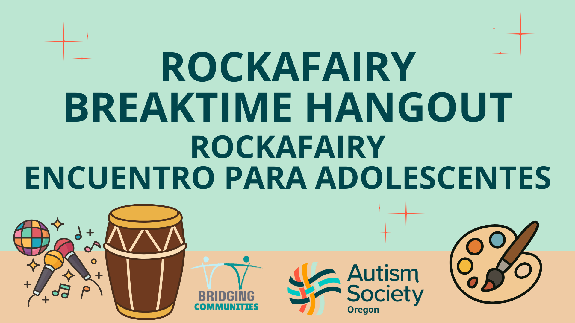Rockafairy Breaktime Hangout flyer